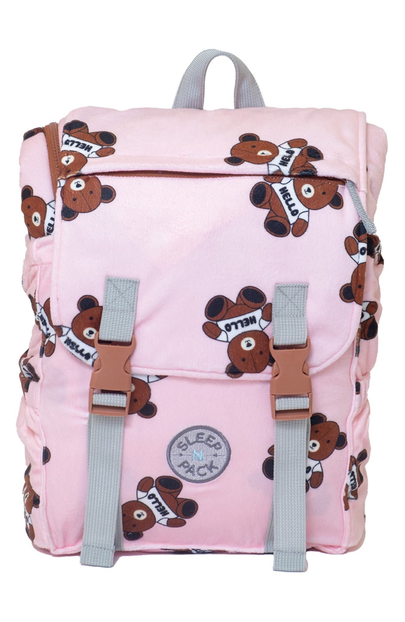 Kids' Sleep-n-Pack Sleeping Bag Backpack, Main, color, PINK MULTI
