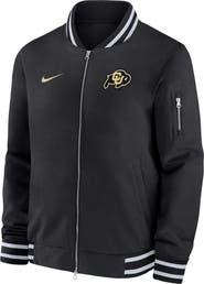 Nike Men's Nike Black Colorado Buffaloes Full-Zip Bomber Jacket