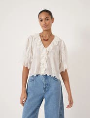 Hush Koa Cotton Broderie Blouse