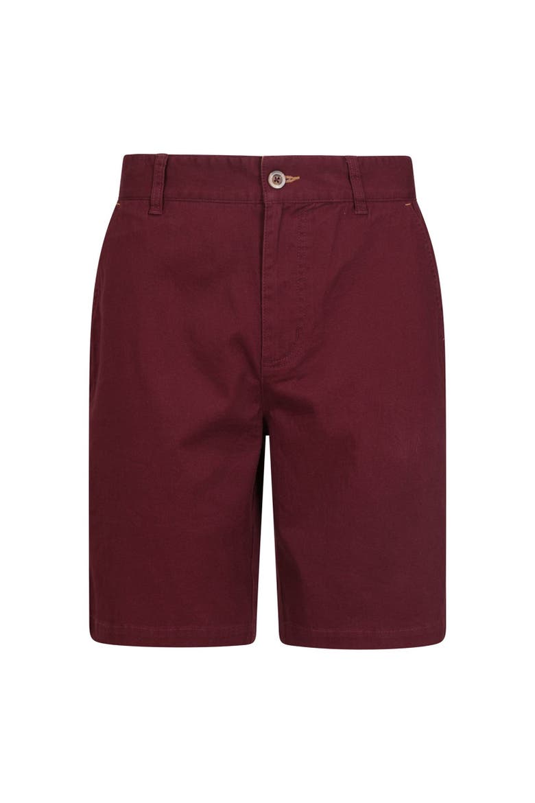 Natural Chino Shorts, Main, color, Burgundy