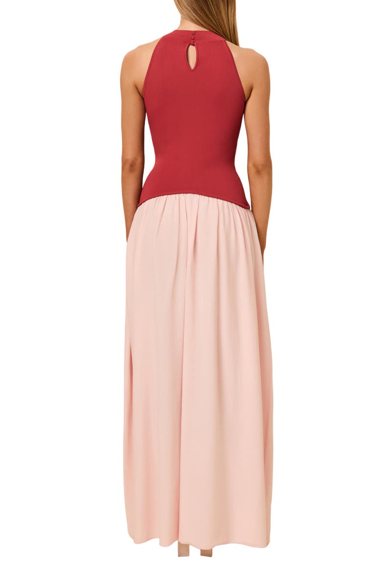 The Isola Sleeveless Maxi Dress, Alternate, color, ROOFTOP RED