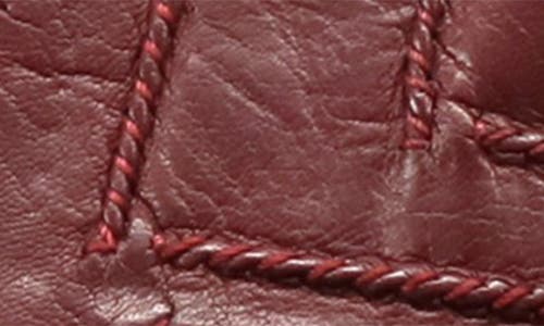 Portolano Cuffed Leather Gloves In Red