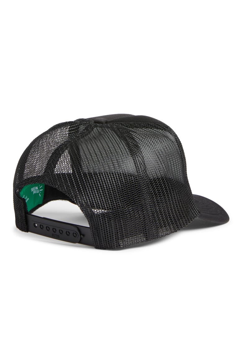 Explore Your World Trucker Hat, Alternate, color, BLACK