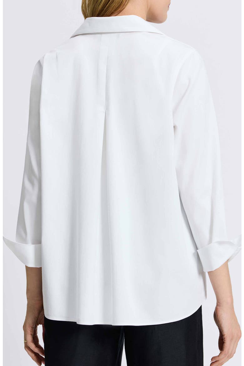 Agnes Split Cuff Popover Blouse, Alternate, color, WHITE