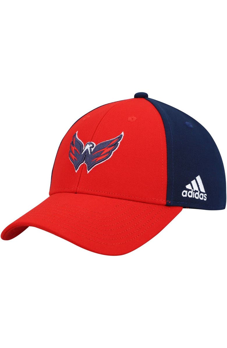 adidas Men's adidas Red/Navy Washington Capitals Team Adjustable Hat, Main, color, Red