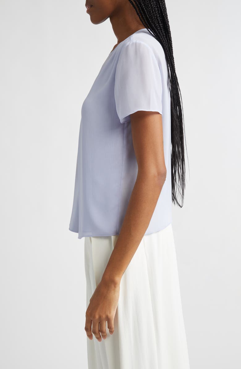 Giorgio Armani Lilac Sheer Top, Alternate, color, Lilac
