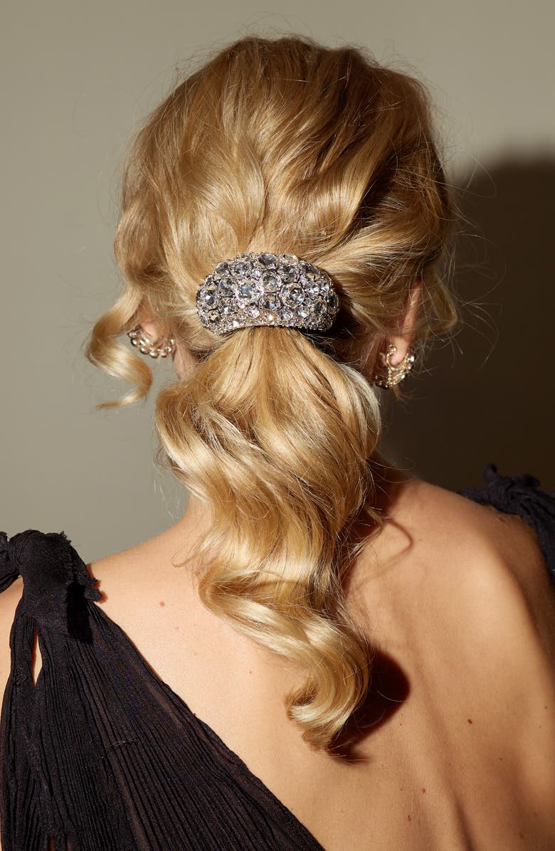 LELET NY Crystal Pavé Ponytail Holder, Alternate, color, Crystal