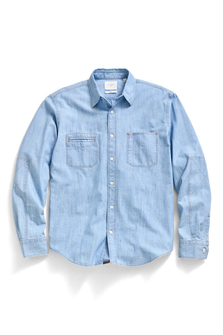 Field Chambray Organic Cotton Button-Up Shirt, Alternate, color, CHAMBRAY