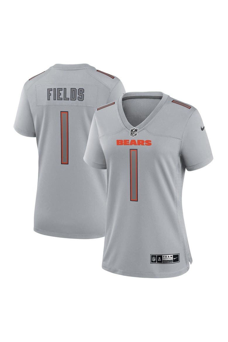 Women's Nike Justin Fields Gray Chicago Bears Atmosphere Fashion Game Jersey, Main, color, Gray