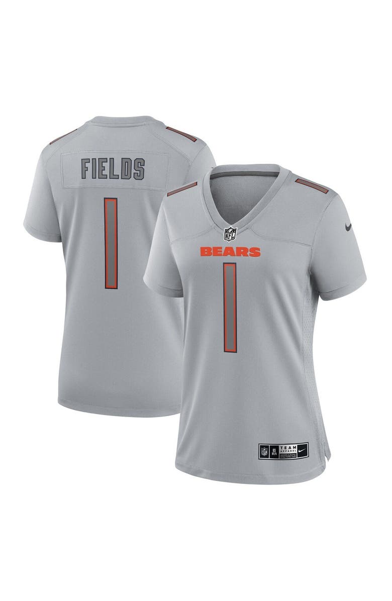 Nike Women's Nike Justin Fields Gray Chicago Bears Atmosphere Fashion Game Jersey, Main, color, 