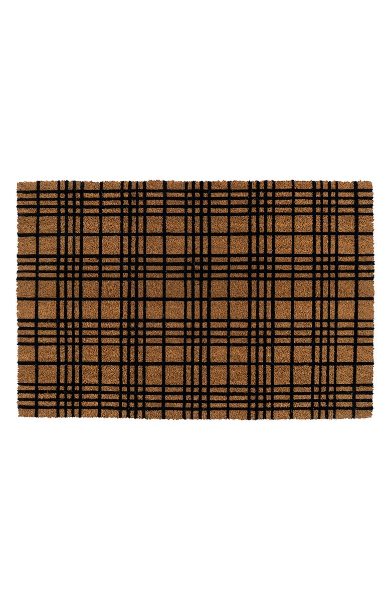 ENTRYWAYS Fine Plaid Doormat, Main, color, 