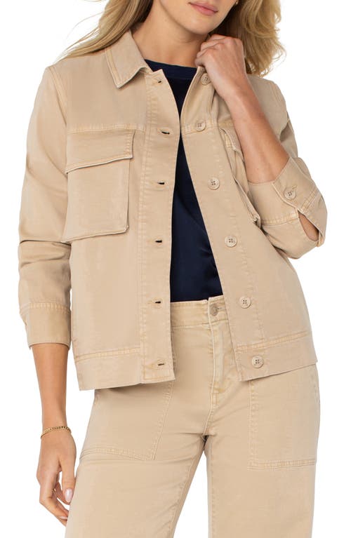 Liverpool Los Angeles Cargo Jacket In Cappuccino