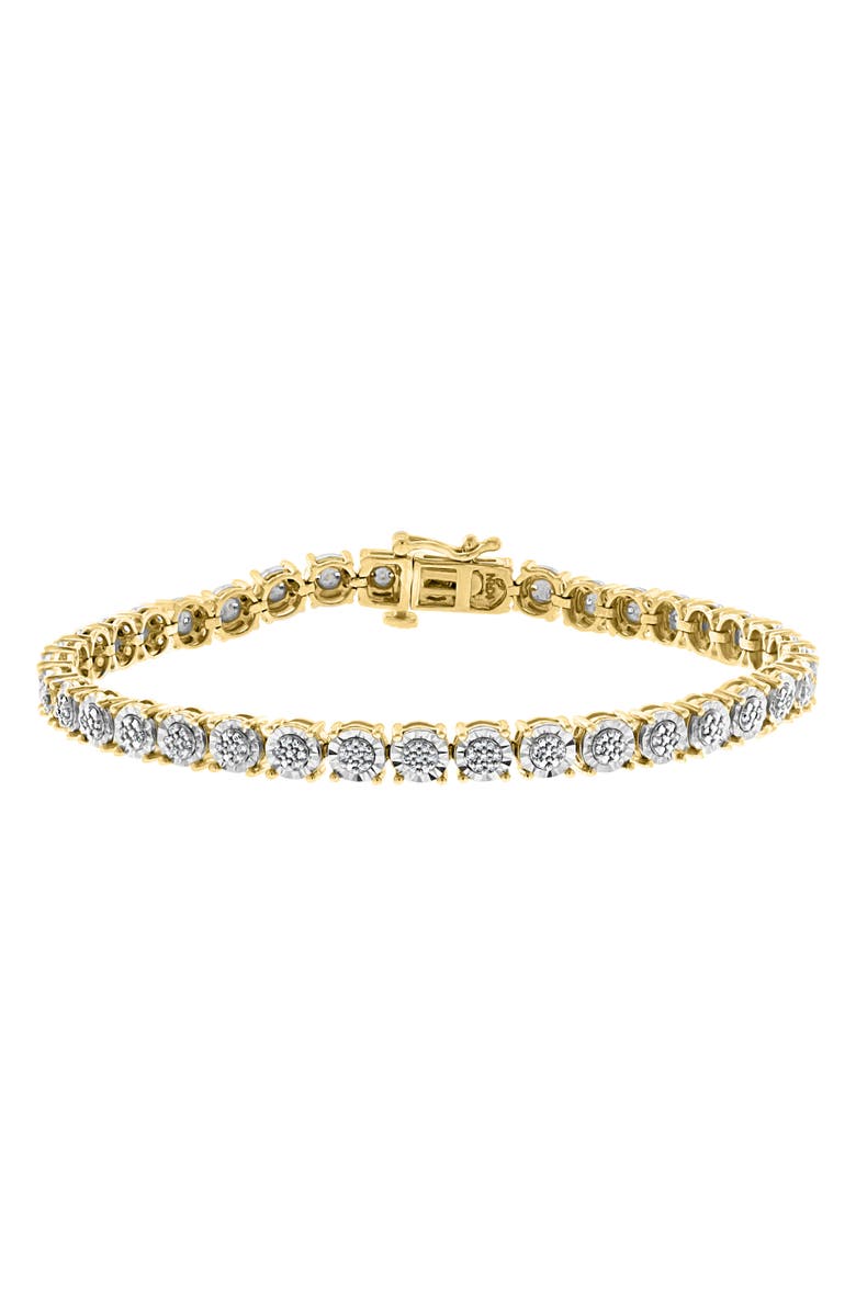 EFFY Two-Tone Diamond Tennis Bracelet - 0.22ct., Main, color, Silver