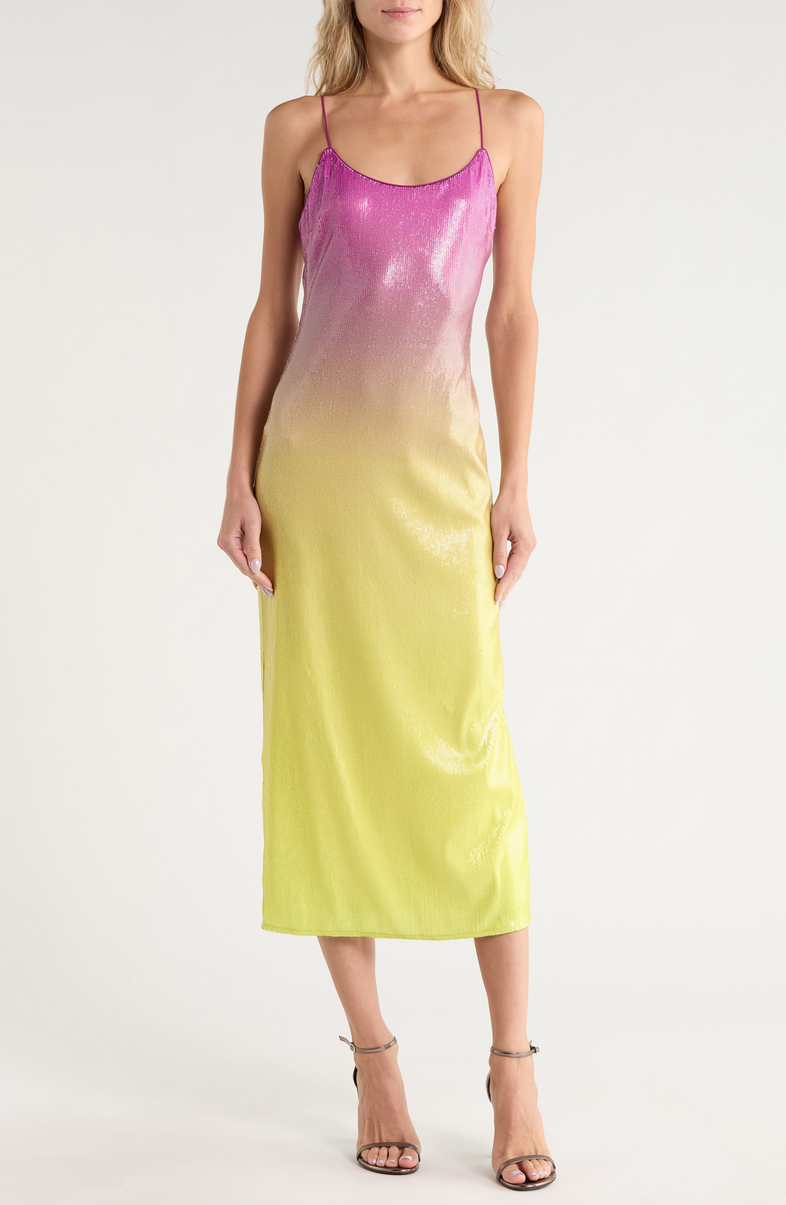 Alessa Ombre Sequin Slipdress