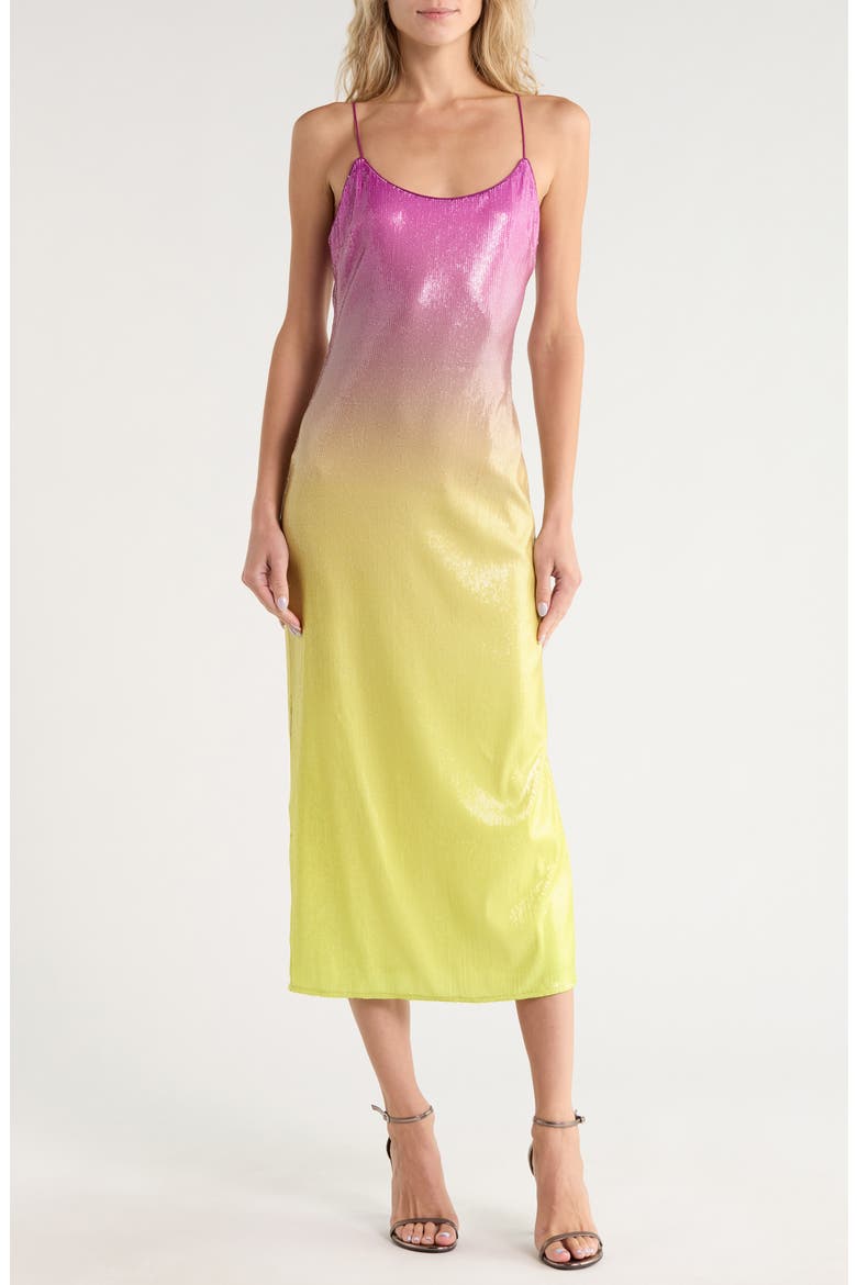 Alessa Ombre Sequin Slipdress, Main, color, NEW DAWN OMBRE