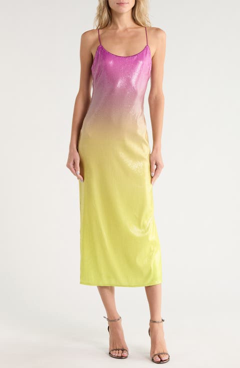 Alessa Ombre Sequin Slipdress