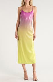 Diane von Furstenberg Alessa Ombre Sequin Slipdress