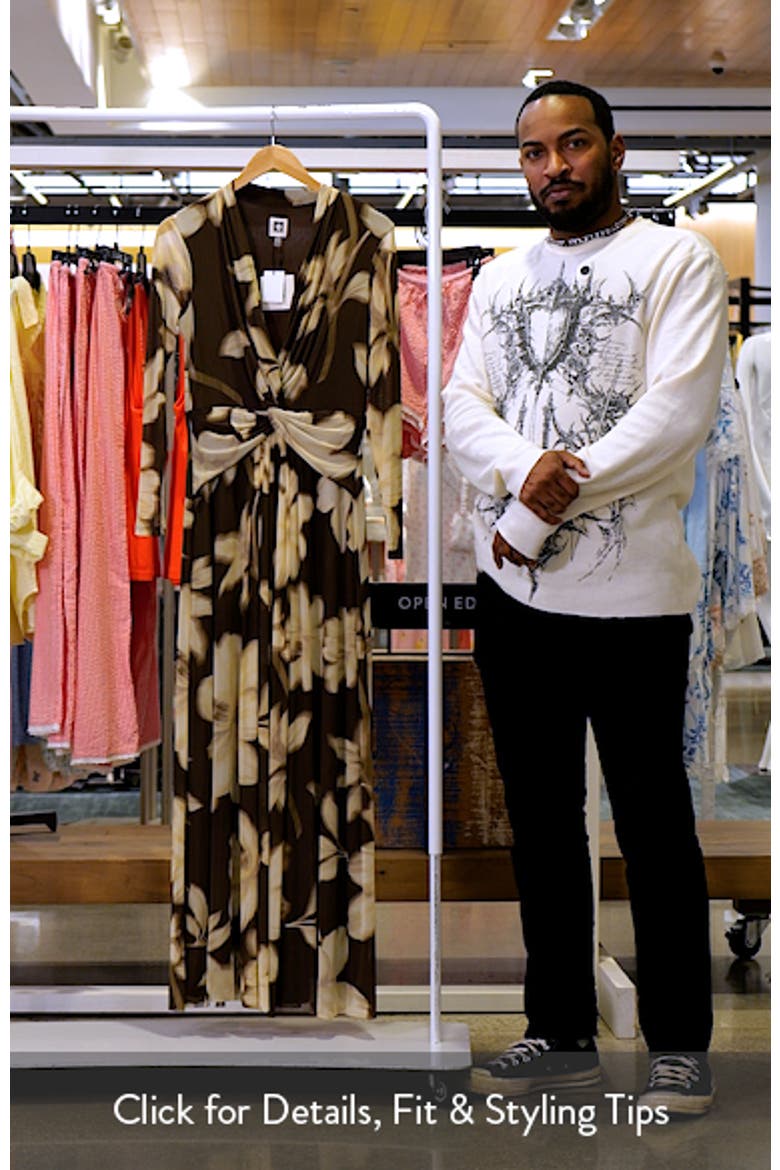 Floral Print Long Sleeve Maxi Dress video