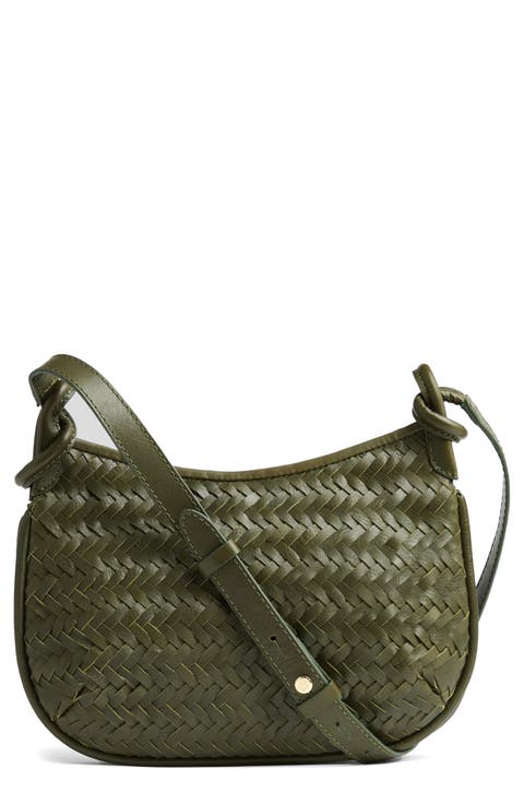 Harley Woven Leather Crossbody Bag