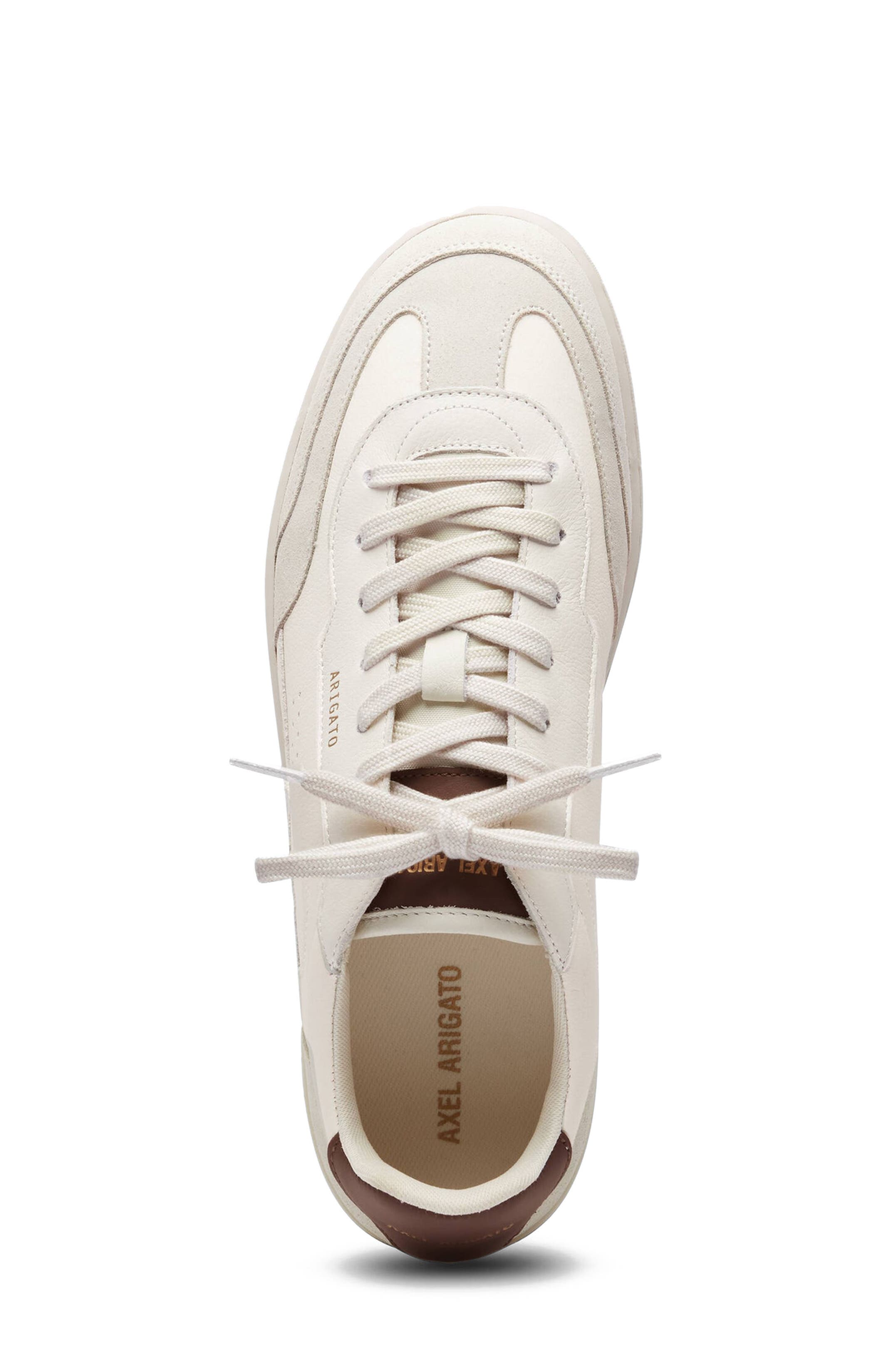 Dice T-Toe Leather Sneaker - Men's, Alternate, color, Light Beige/Brown