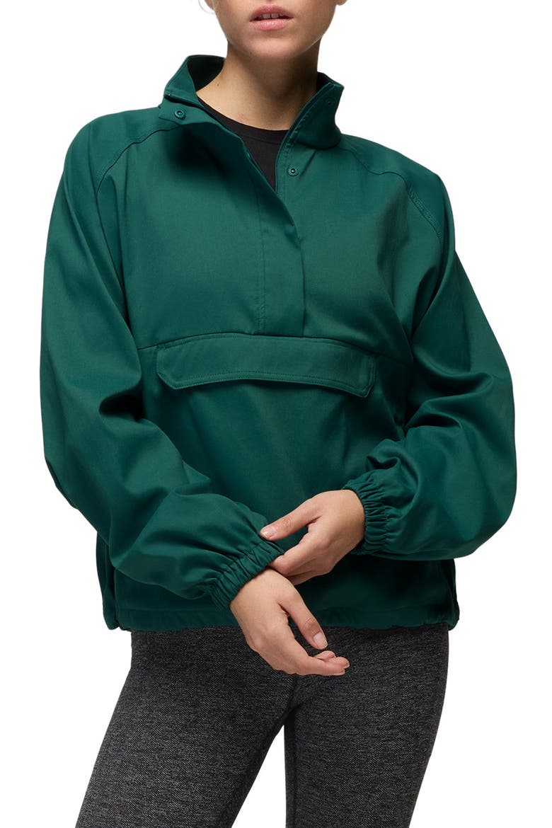 Stretch Zion Half Zip Popover, Main, color, COAST