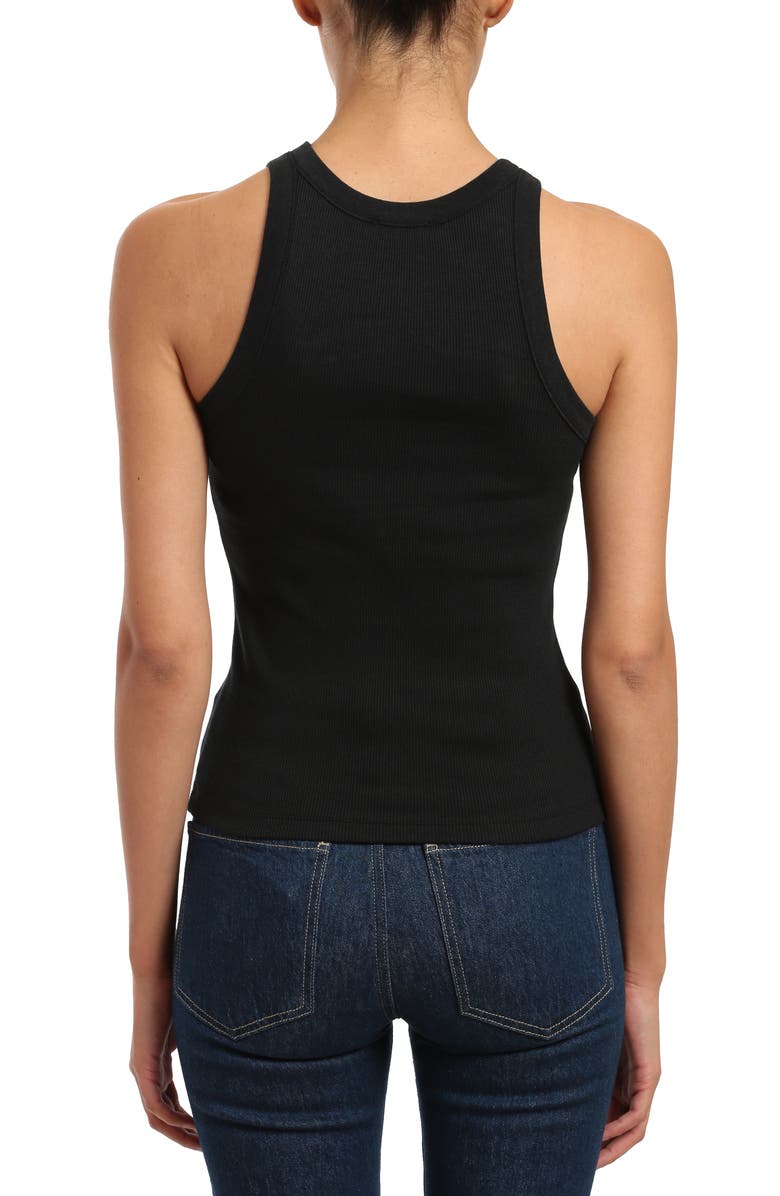 Mavi Jeans Ribbed Stretch Cotton Tank, Alternate, color, 