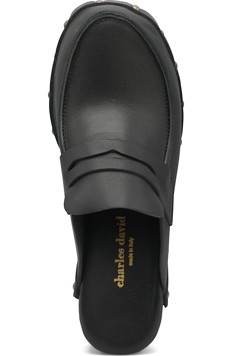 Charles by Charles David Xtra Platform Penny Loafer Mule, Alternate, color, Black-Le