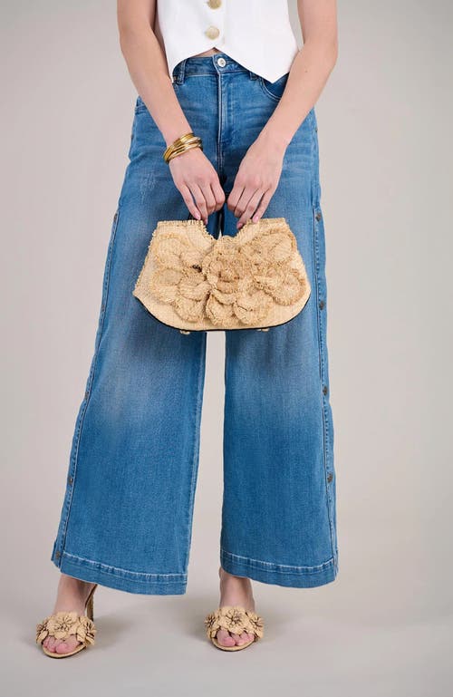 Anne Fontaine Bag Signature Floral Handbag In Brown