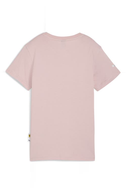 Puma X Ferrari Sportswear Cotton Graphic T-shirt In Pink