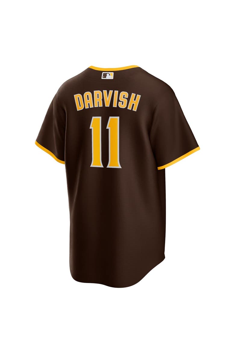 Men's Nike Yu Darvish Brown San Diego Padres Alternate Replica Player Jersey, Alternate, color, Brown