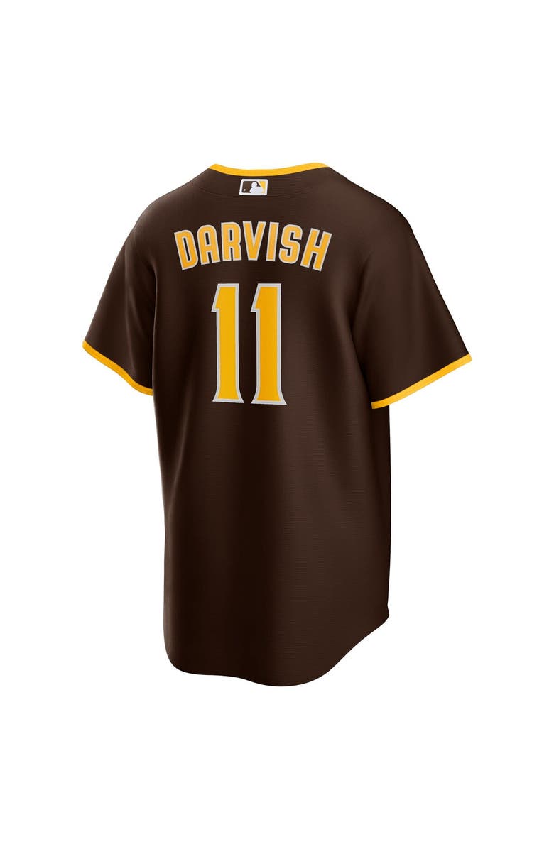 Nike Men's Nike Yu Darvish Brown San Diego Padres Alternate Replica Player Jersey, Alternate, color,