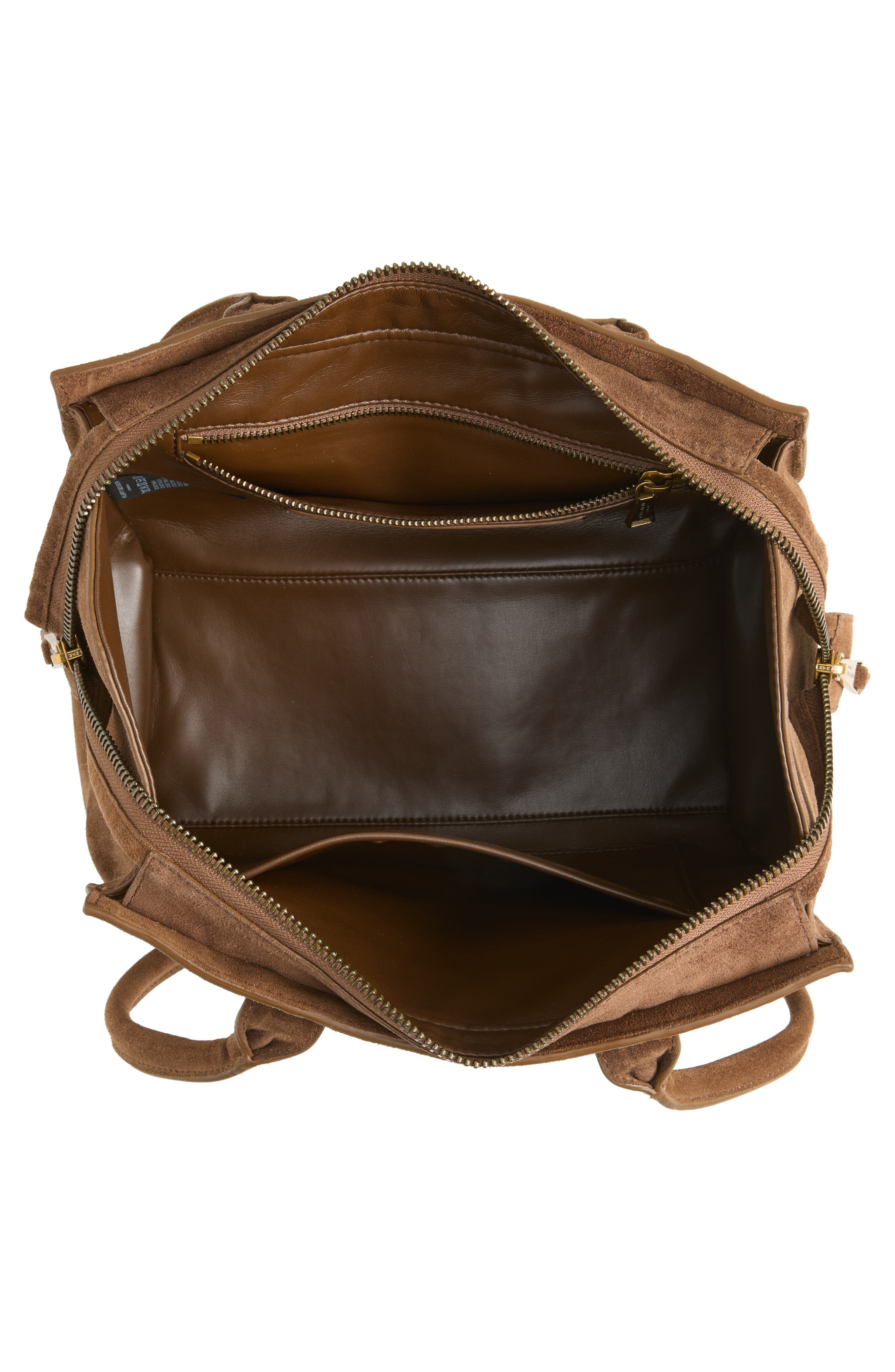 Small Sloane Leather Shopper, Alternate, color, BROWN