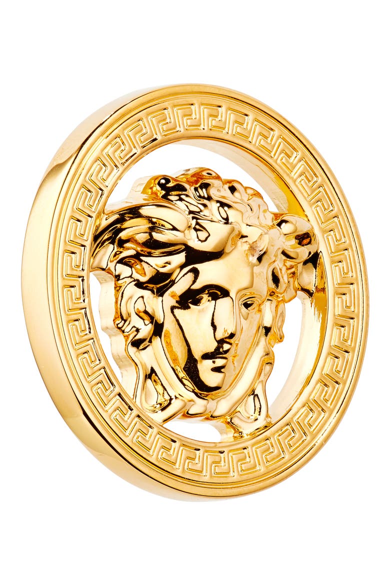La Medusa '95 Stud Earrings, Alternate, color, VERSACE GOLD