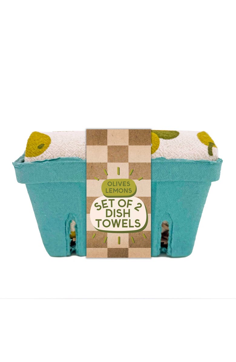 The Neighborgoods Olives With A Twist - Dish Towel Set of 2, Alternate, color, NO COLOR