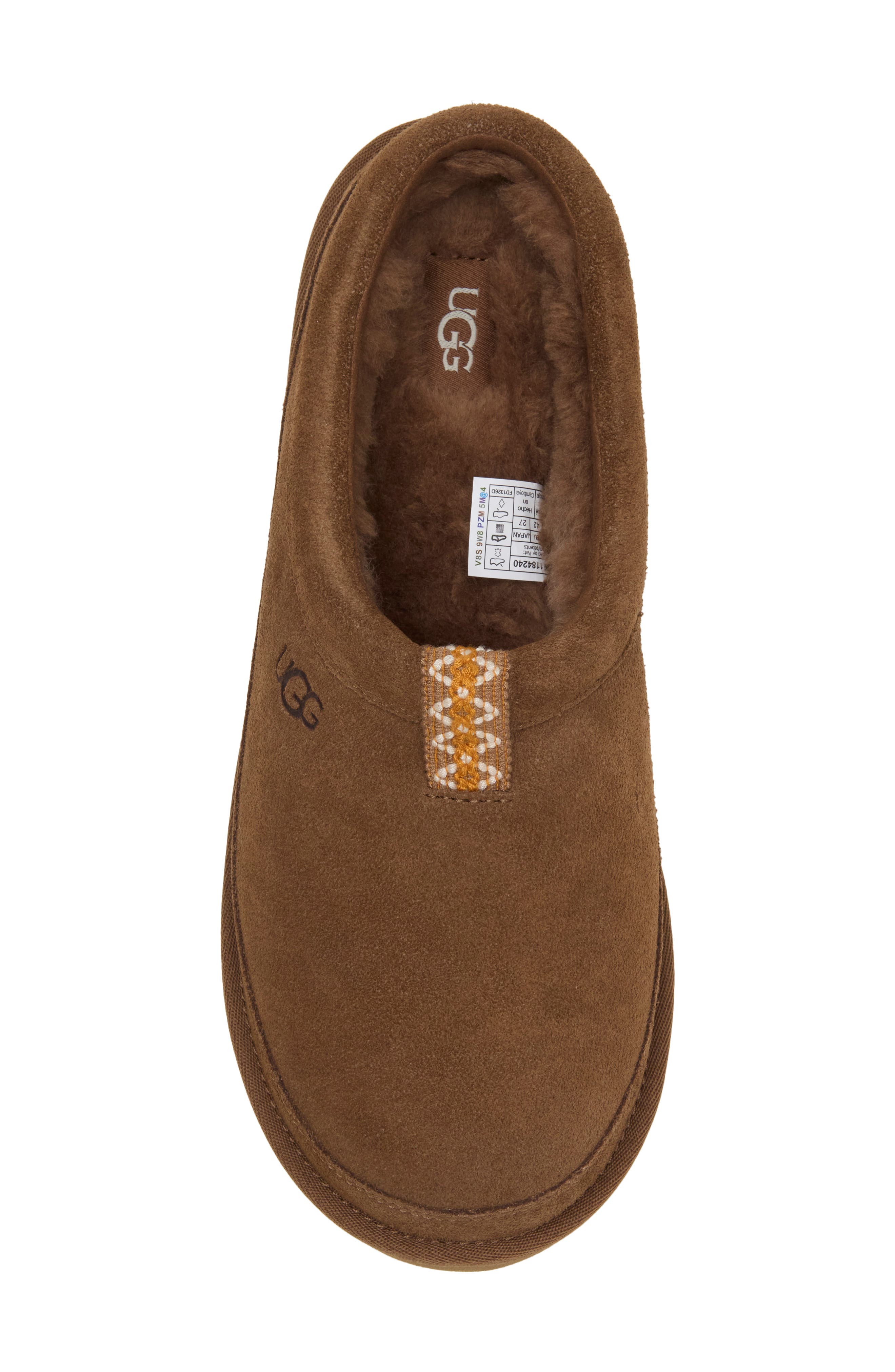 Rozman Leather Slipper, Alternate, color, DARK CHESTNUT