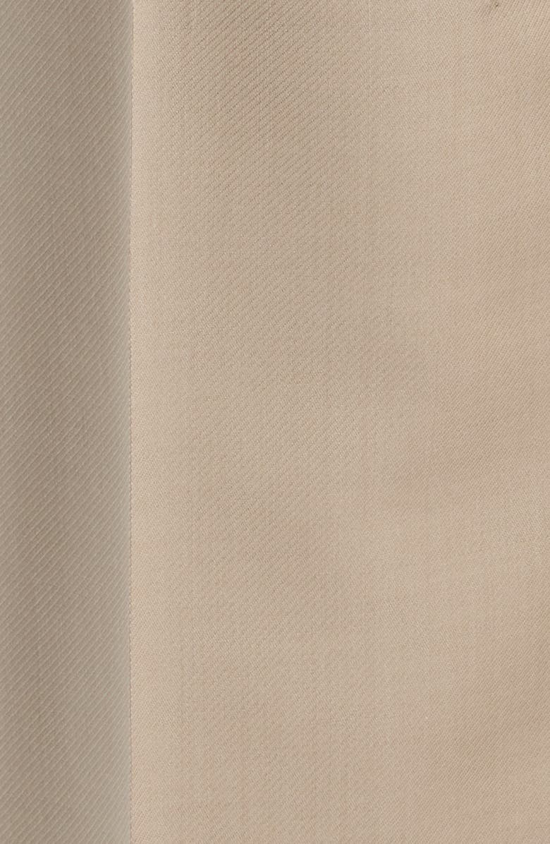 Canali Siena Regular Fit Flat Front Wool Twill Dress Pants, Alternate, color, Beige