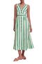 selected Green Ivory Stripe