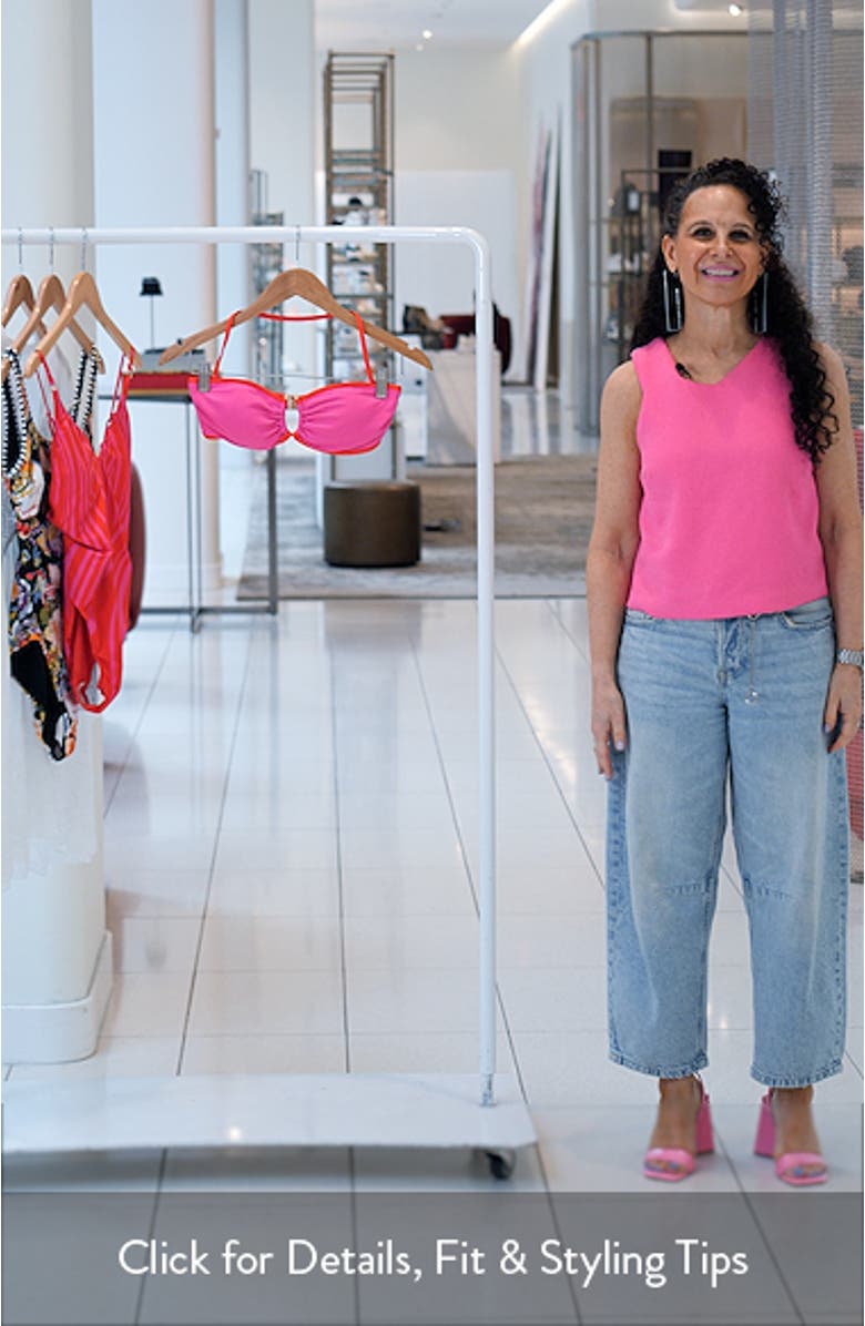 Ring Front Bandeau Bikini Top, sales video thumbnail