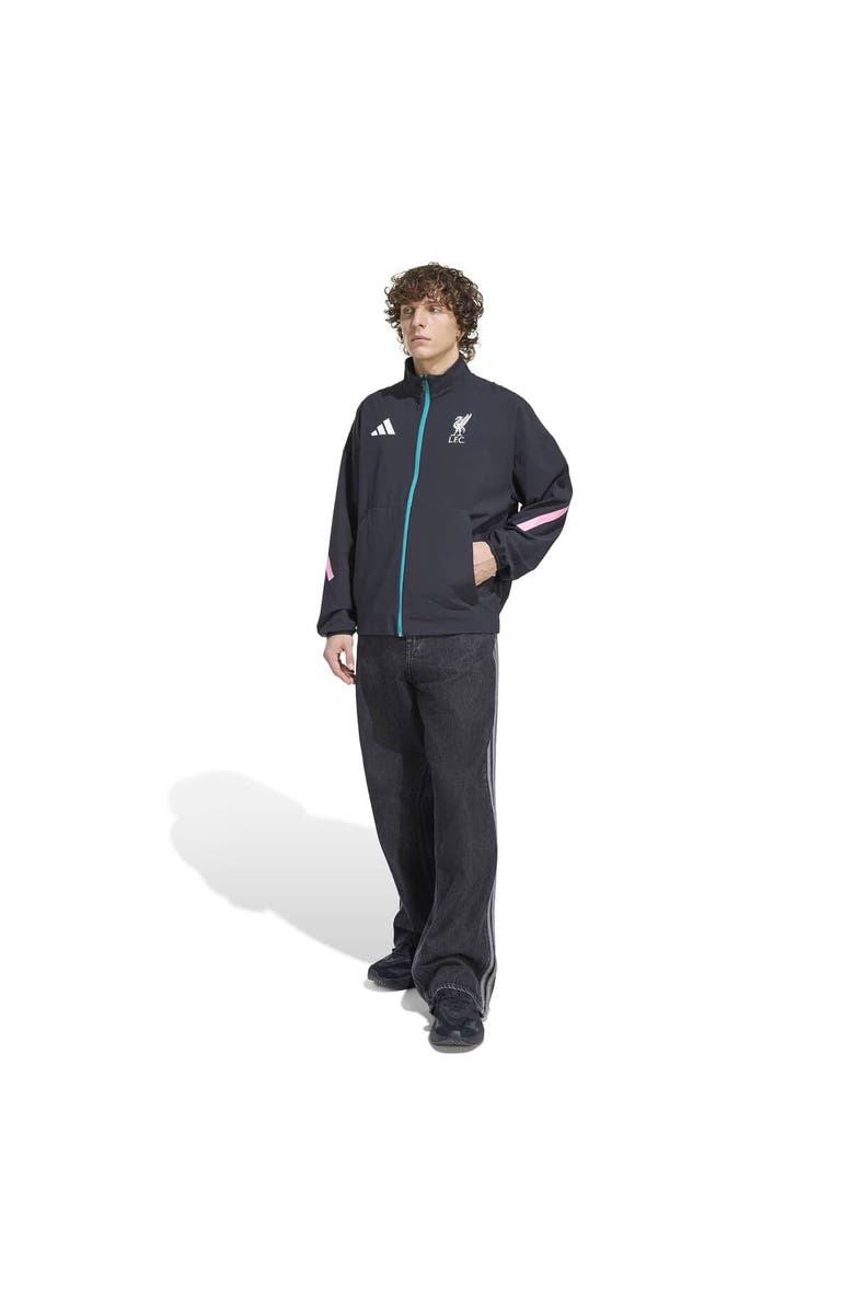 adidas Men's adidas Black Liverpool 2025/26 Club Anthem Full-Zip Jacket, Main, color, Black