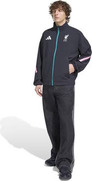 adidas Men's adidas Black Liverpool 2025/26 Club Anthem Full-Zip Jacket