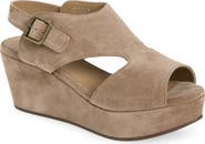 Chocolat Blu Werner Leather Wedge Sandal
