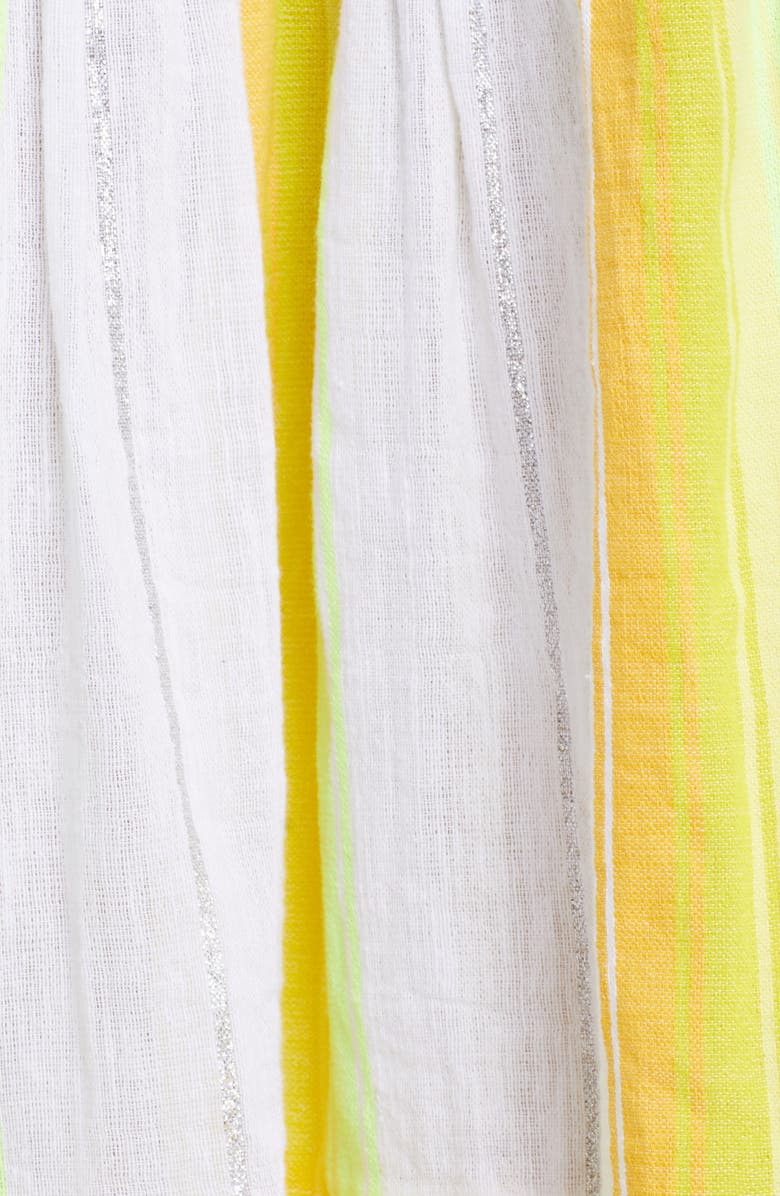 lemlem Mazaa Cascade Stripe Tiered Midi Cover-Up Dress, Alternate, color, 