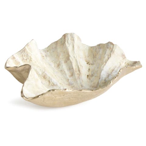 Arabella Gold Aluminum Decorative Bowl
