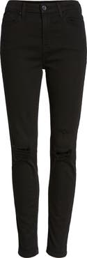 JEN7 by 7 For All Mankind Ripped Ankle Skinny Jeans