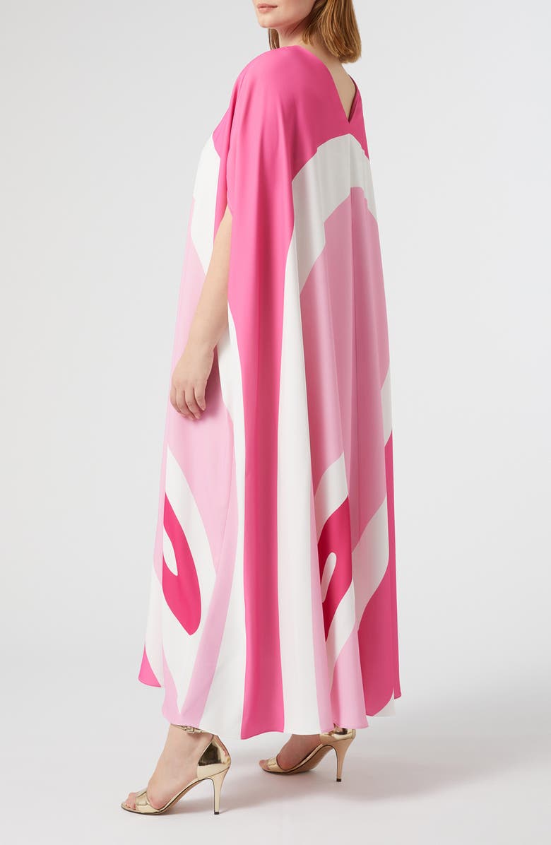 Marina Rinaldi Teramo Print Cady Caftan Dress, Alternate, color,