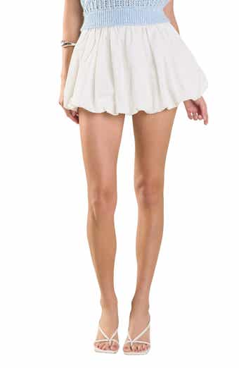 High Waist Bubble Miniskirt