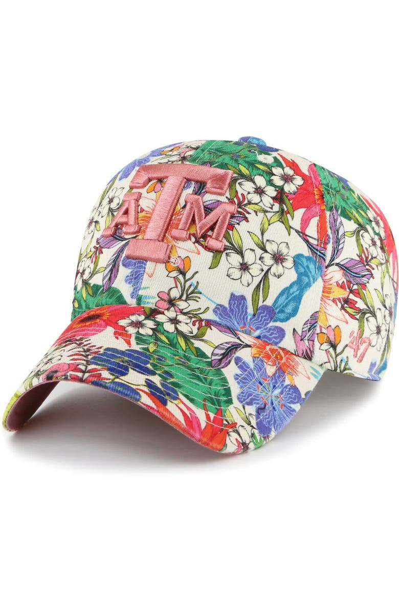 '47 Women's '47 Natural Texas A&M Aggies Pollinator Clean Up Adjustable Hat, Main, color,