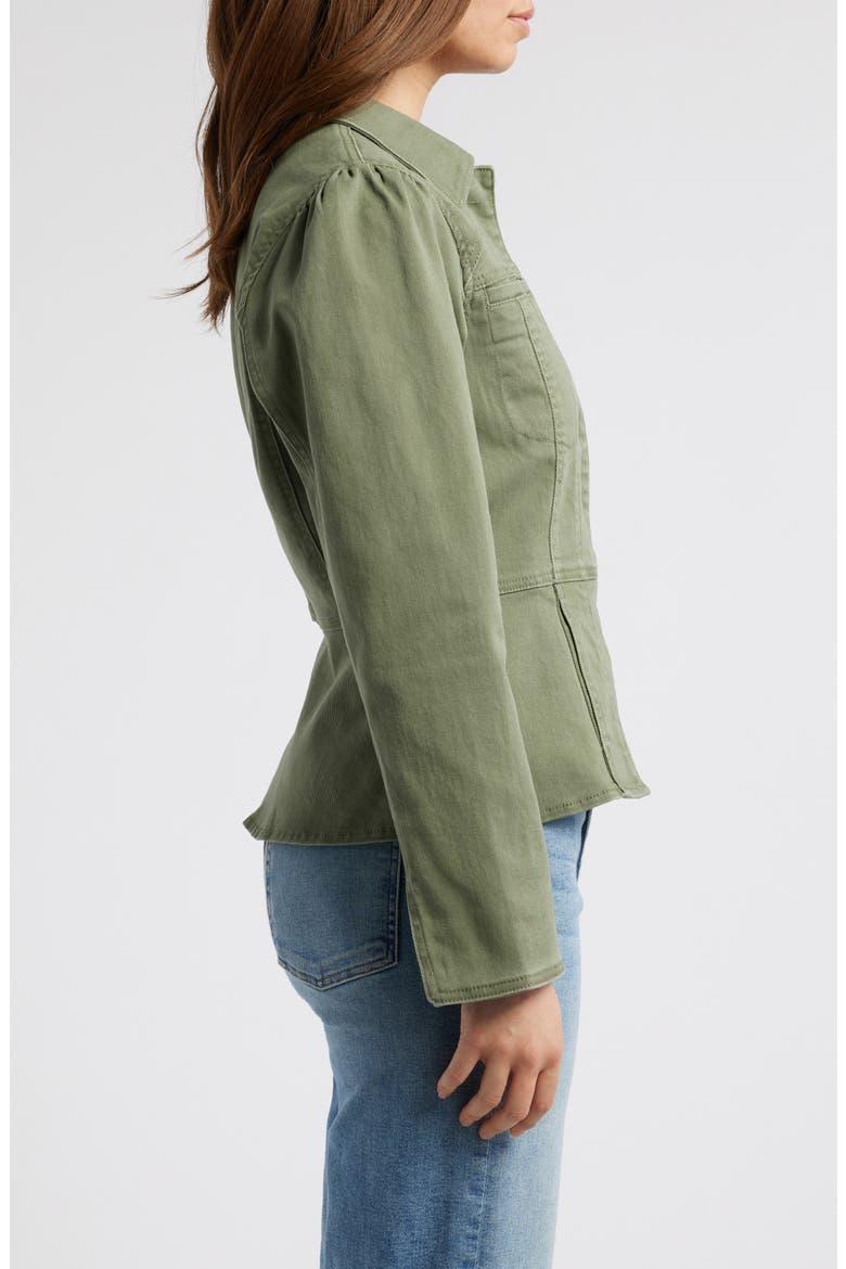 Peplum Jacket, Alternate, color, LILY PAD