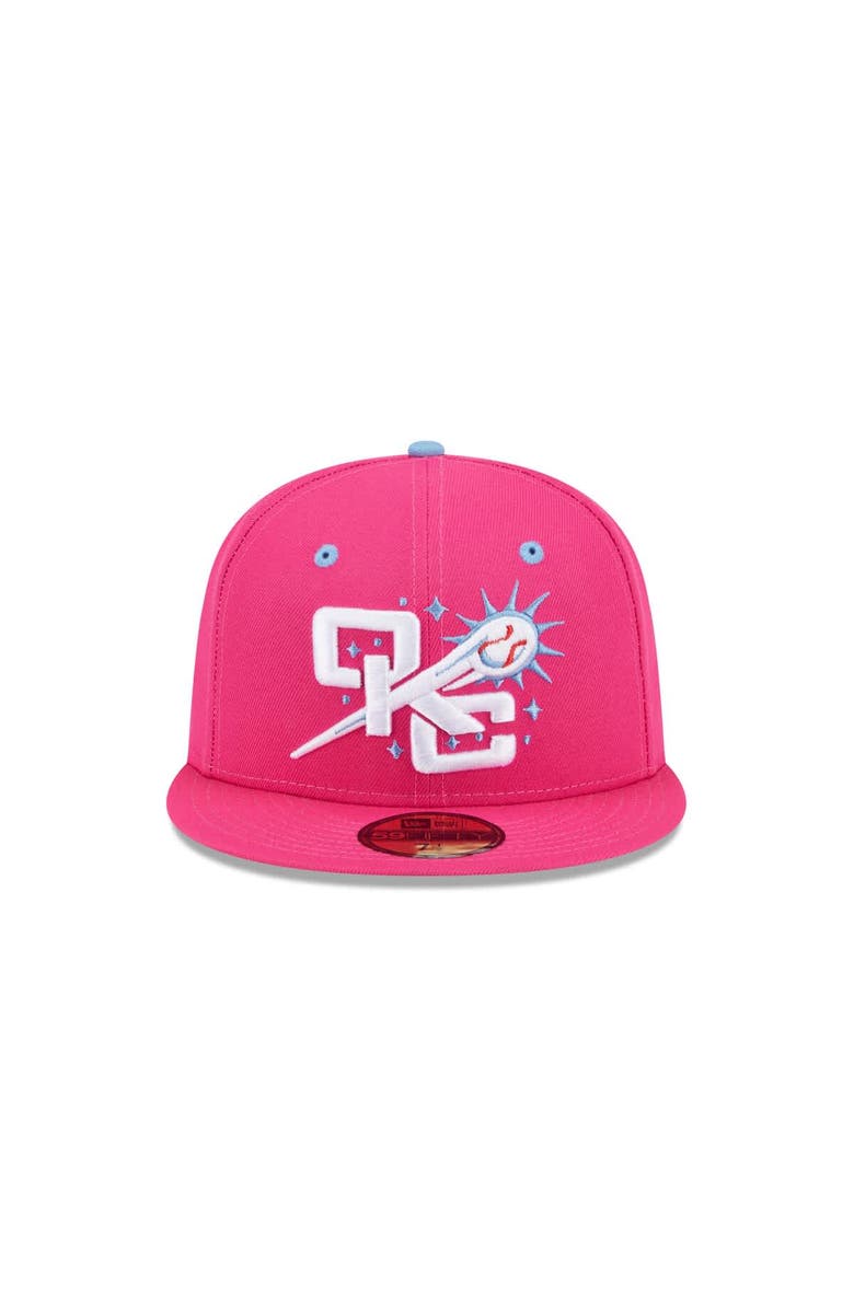New Era Men's New Era  Pink Oklahoma City Baseball Club Theme Nights 59FIFTY Fitted Hat, Alternate, color, 