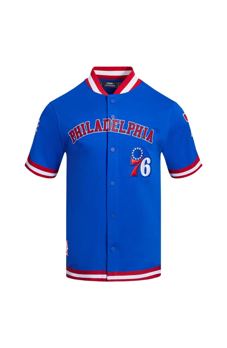 PRO STANDARD Men's Pro Standard Royal Philadelphia 76ers Classic Warm-Up Full-Snap Jacket, Alternate, color, Royal